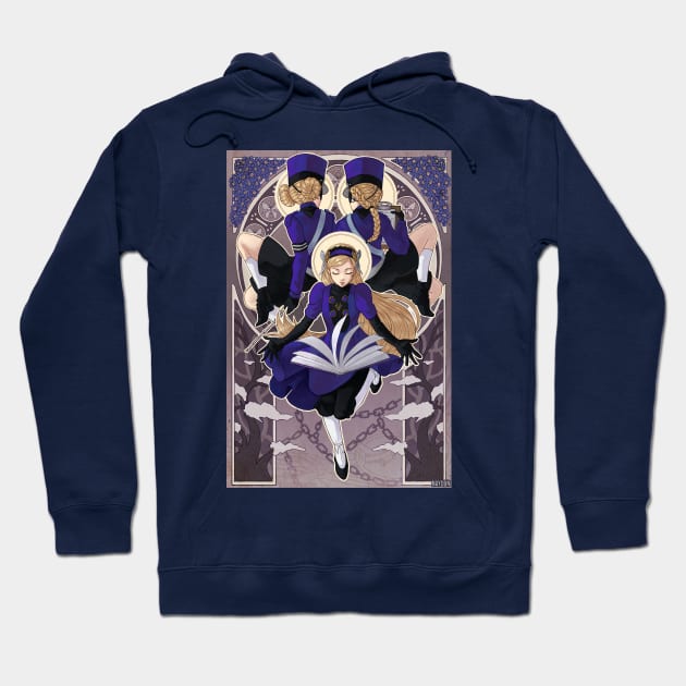 Lavenza, Caroline, and Justine - The Velvet Room Hoodie by IUBWORKS